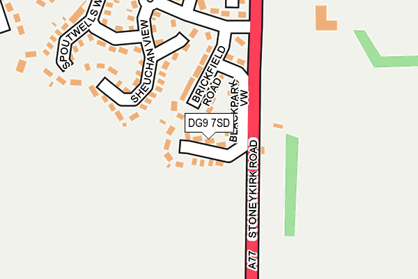 DG9 7SD map - OS OpenMap – Local (Ordnance Survey)
