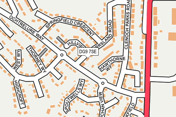 DG9 7SE map - OS OpenMap – Local (Ordnance Survey)