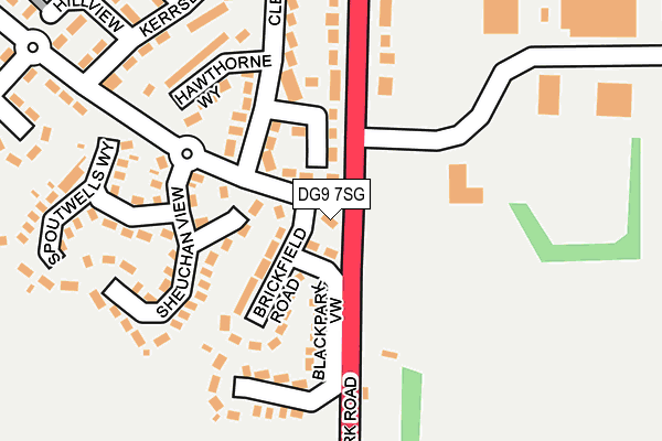 DG9 7SG map - OS OpenMap – Local (Ordnance Survey)