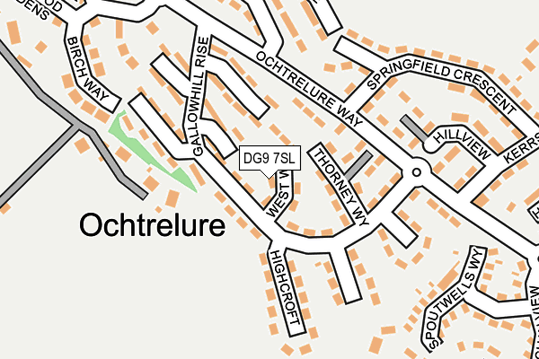 DG9 7SL map - OS OpenMap – Local (Ordnance Survey)