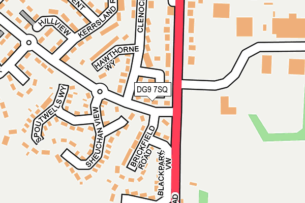 DG9 7SQ map - OS OpenMap – Local (Ordnance Survey)