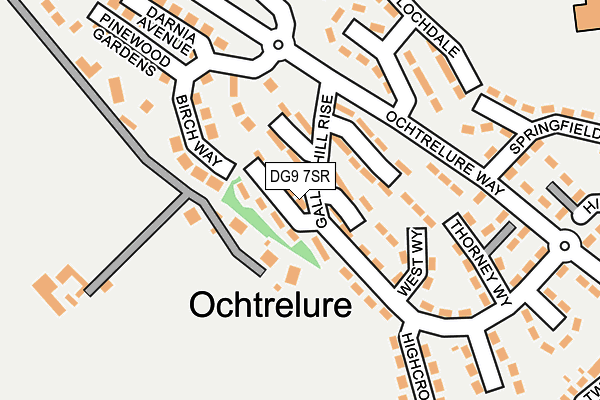 DG9 7SR map - OS OpenMap – Local (Ordnance Survey)