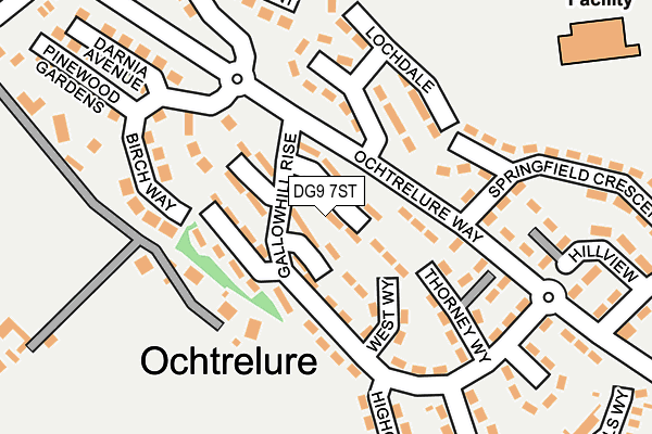 DG9 7ST map - OS OpenMap – Local (Ordnance Survey)