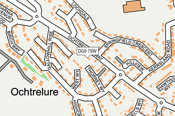 DG9 7SW map - OS OpenMap – Local (Ordnance Survey)