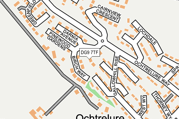 DG9 7TF map - OS OpenMap – Local (Ordnance Survey)