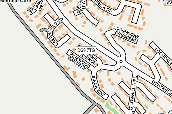 DG9 7TG map - OS OpenMap – Local (Ordnance Survey)