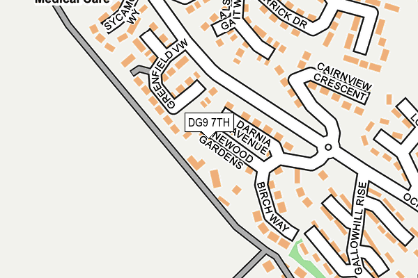 DG9 7TH map - OS OpenMap – Local (Ordnance Survey)