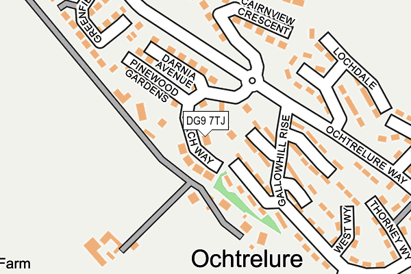DG9 7TJ map - OS OpenMap – Local (Ordnance Survey)