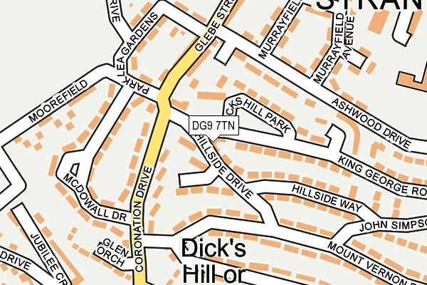DG9 7TN map - OS OpenMap – Local (Ordnance Survey)