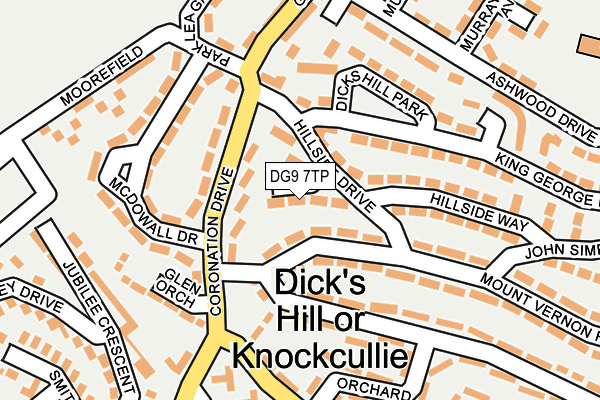 DG9 7TP map - OS OpenMap – Local (Ordnance Survey)