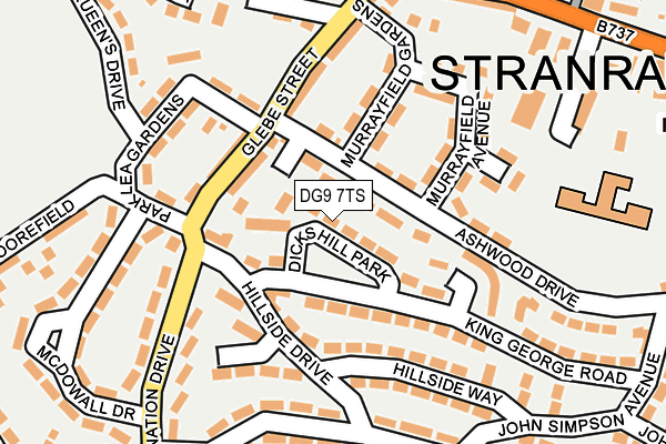 DG9 7TS map - OS OpenMap – Local (Ordnance Survey)