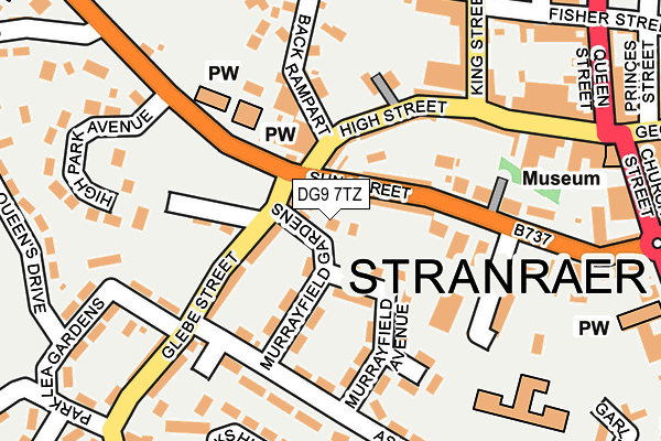 DG9 7TZ map - OS OpenMap – Local (Ordnance Survey)