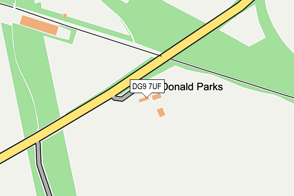 DG9 7UF map - OS OpenMap – Local (Ordnance Survey)