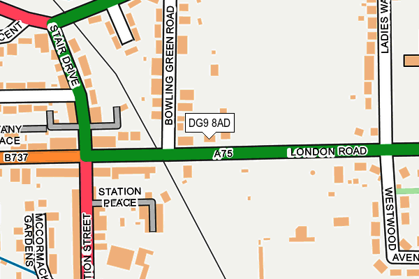 DG9 8AD map - OS OpenMap – Local (Ordnance Survey)