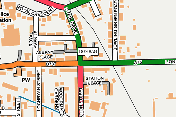 DG9 8AG map - OS OpenMap – Local (Ordnance Survey)