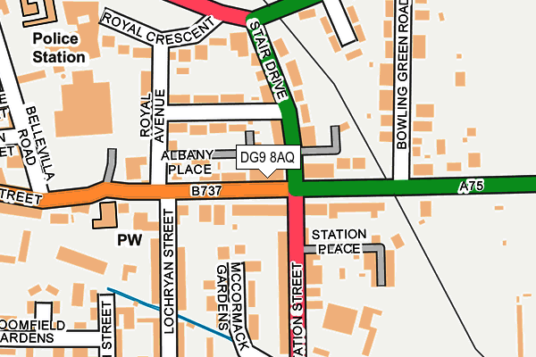 DG9 8AQ map - OS OpenMap – Local (Ordnance Survey)