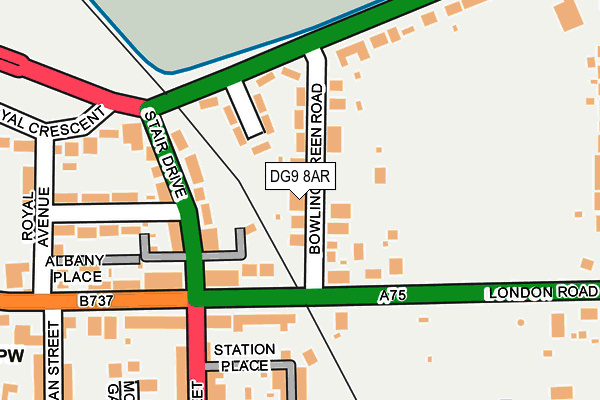 DG9 8AR map - OS OpenMap – Local (Ordnance Survey)