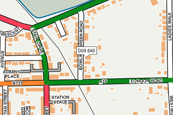 DG9 8AS map - OS OpenMap – Local (Ordnance Survey)