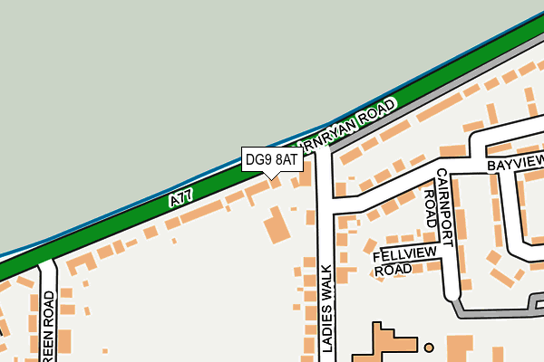 DG9 8AT map - OS OpenMap – Local (Ordnance Survey)