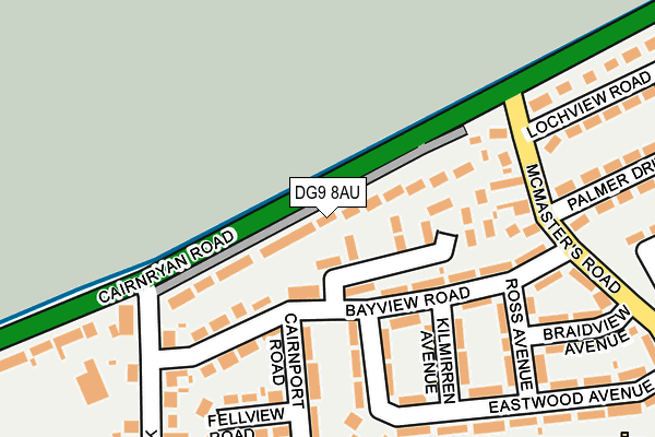 DG9 8AU map - OS OpenMap – Local (Ordnance Survey)