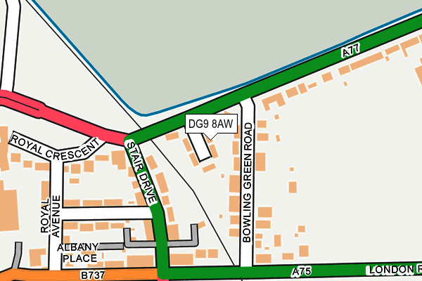 DG9 8AW map - OS OpenMap – Local (Ordnance Survey)