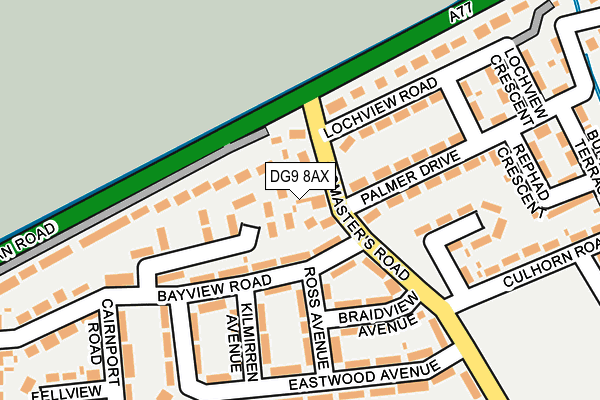 DG9 8AX map - OS OpenMap – Local (Ordnance Survey)