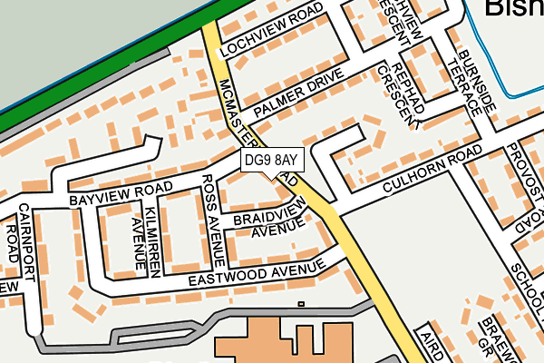 DG9 8AY map - OS OpenMap – Local (Ordnance Survey)