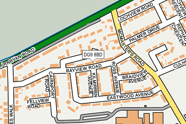 DG9 8BD map - OS OpenMap – Local (Ordnance Survey)