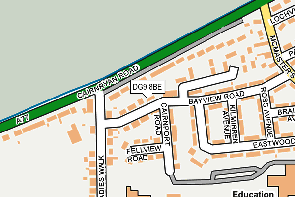 DG9 8BE map - OS OpenMap – Local (Ordnance Survey)