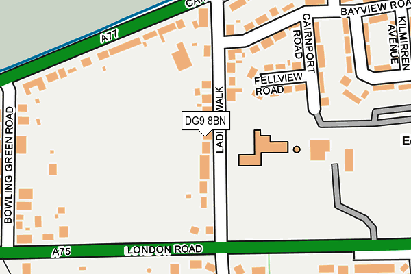 DG9 8BN map - OS OpenMap – Local (Ordnance Survey)