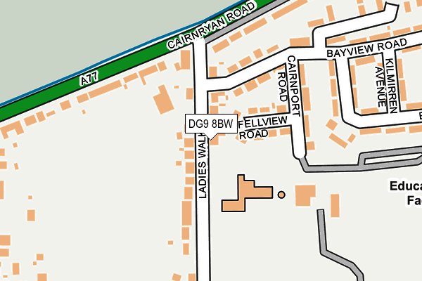 DG9 8BW map - OS OpenMap – Local (Ordnance Survey)