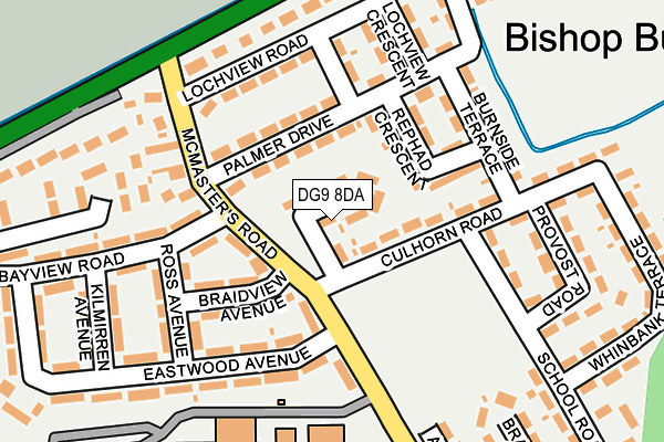 DG9 8DA map - OS OpenMap – Local (Ordnance Survey)