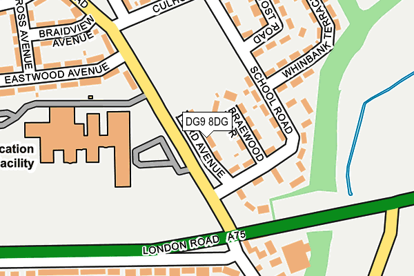 DG9 8DG map - OS OpenMap – Local (Ordnance Survey)