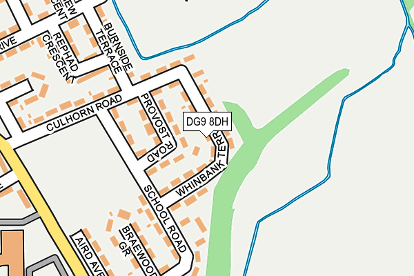 DG9 8DH map - OS OpenMap – Local (Ordnance Survey)
