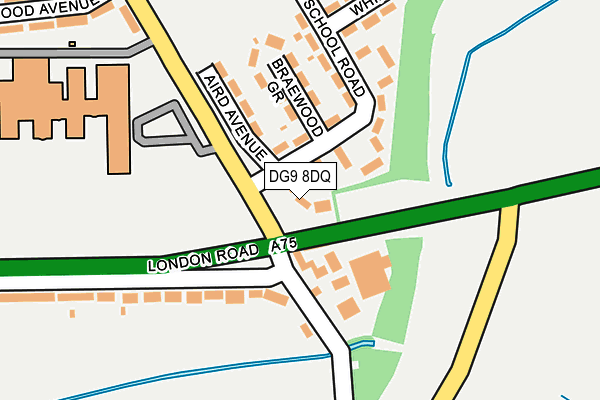 DG9 8DQ map - OS OpenMap – Local (Ordnance Survey)