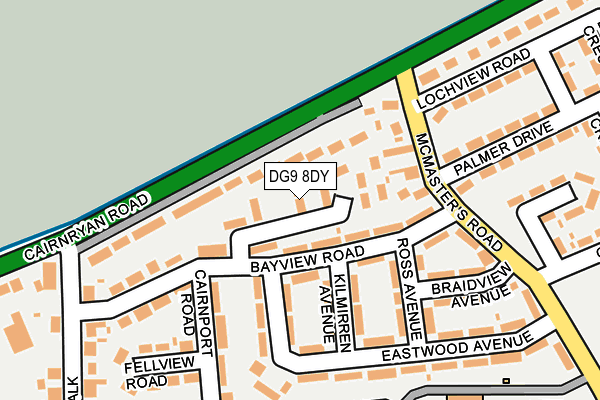 DG9 8DY map - OS OpenMap – Local (Ordnance Survey)