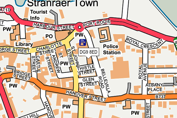 DG9 8ED map - OS OpenMap – Local (Ordnance Survey)