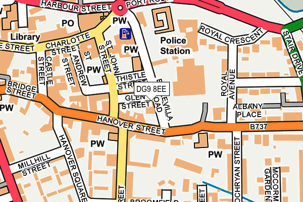 DG9 8EE map - OS OpenMap – Local (Ordnance Survey)