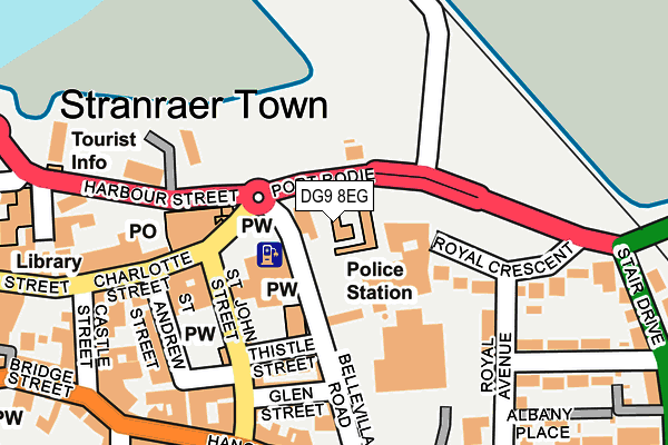 DG9 8EG map - OS OpenMap – Local (Ordnance Survey)