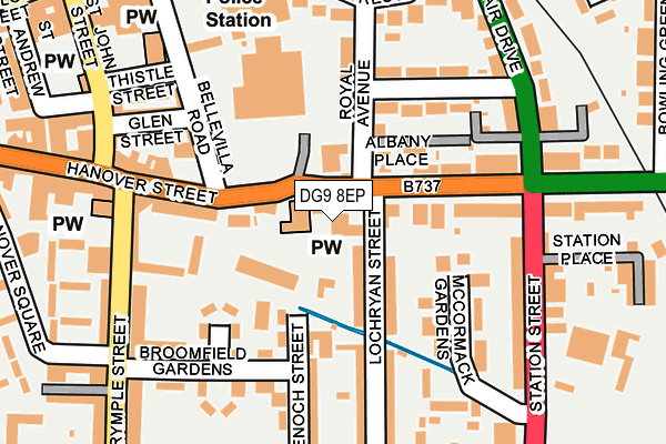 DG9 8EP map - OS OpenMap – Local (Ordnance Survey)