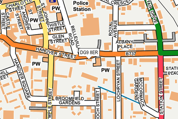 DG9 8ER map - OS OpenMap – Local (Ordnance Survey)