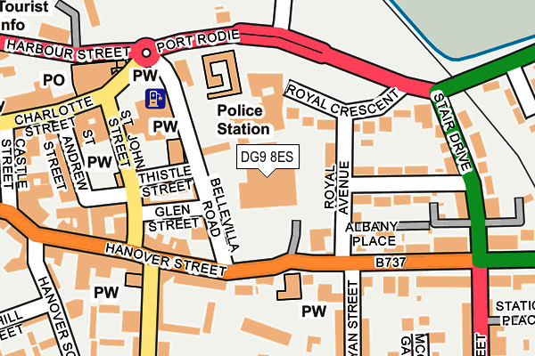 DG9 8ES map - OS OpenMap – Local (Ordnance Survey)