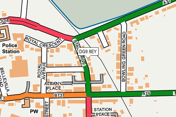 DG9 8EY map - OS OpenMap – Local (Ordnance Survey)