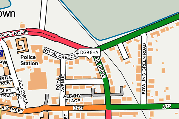 DG9 8HA map - OS OpenMap – Local (Ordnance Survey)