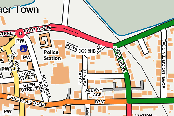 DG9 8HB map - OS OpenMap – Local (Ordnance Survey)