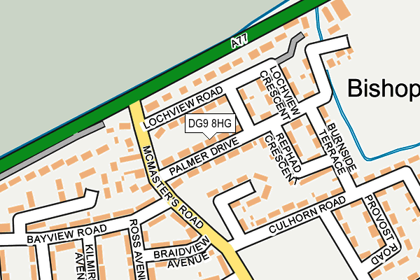 DG9 8HG map - OS OpenMap – Local (Ordnance Survey)