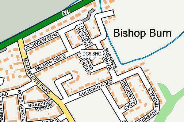DG9 8HQ map - OS OpenMap – Local (Ordnance Survey)