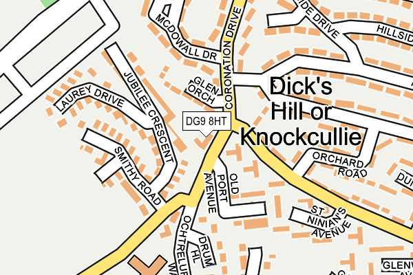 DG9 8HT map - OS OpenMap – Local (Ordnance Survey)