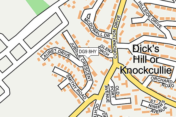 DG9 8HY map - OS OpenMap – Local (Ordnance Survey)