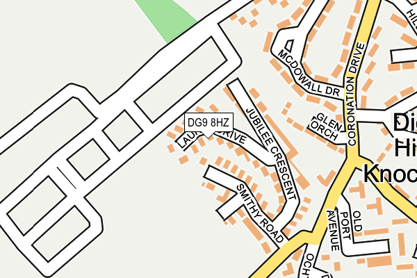 DG9 8HZ map - OS OpenMap – Local (Ordnance Survey)
